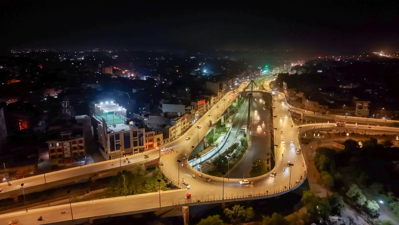 Azadi Chowk Flyover - Smart Solar Mission